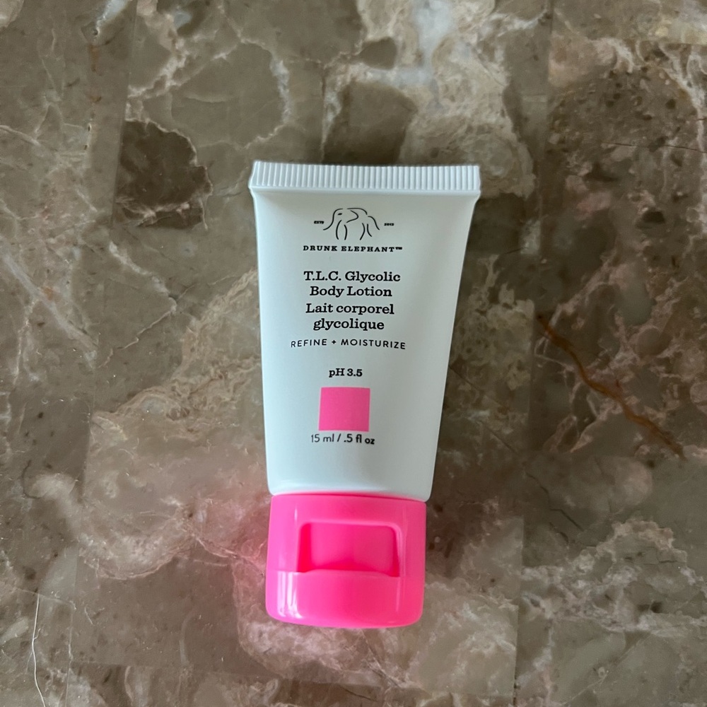 Drunk Elephant T.LC. Glycolic Body Lotion 15 Ml/ .5 Fl Oz Sealed Travel Size